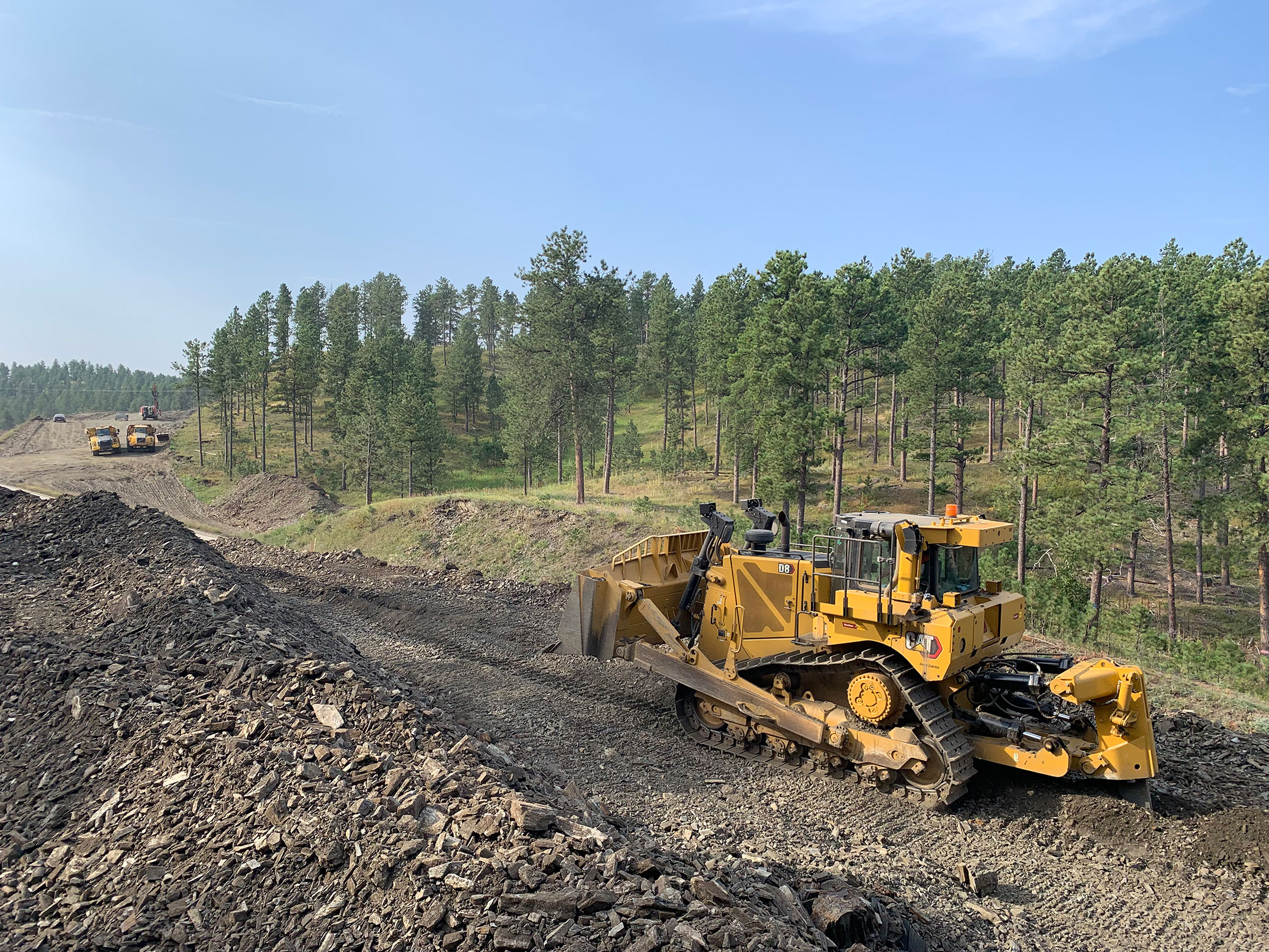 Roadway almost finished