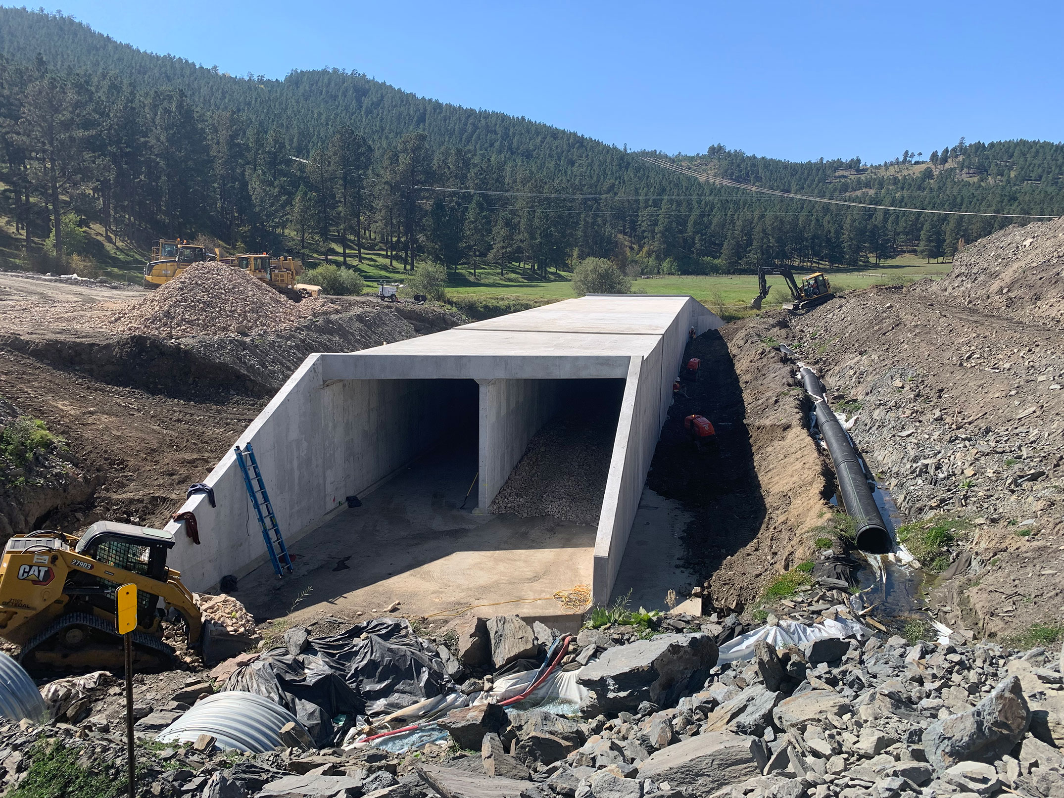 Roadway under construction