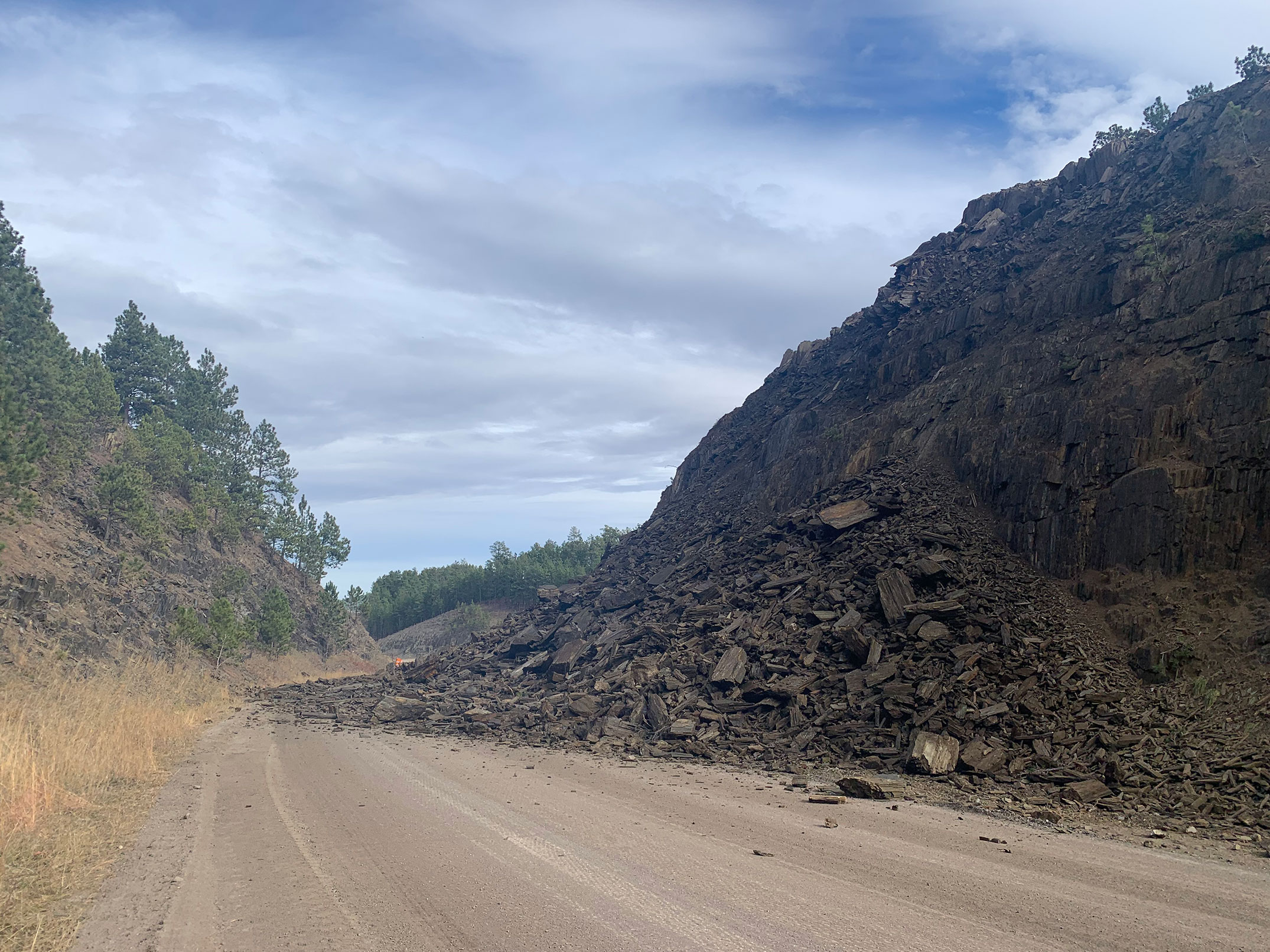 Roadway under construction